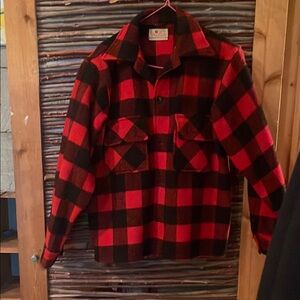 Plaid Women's Petite Wool Sweater/Cardigan